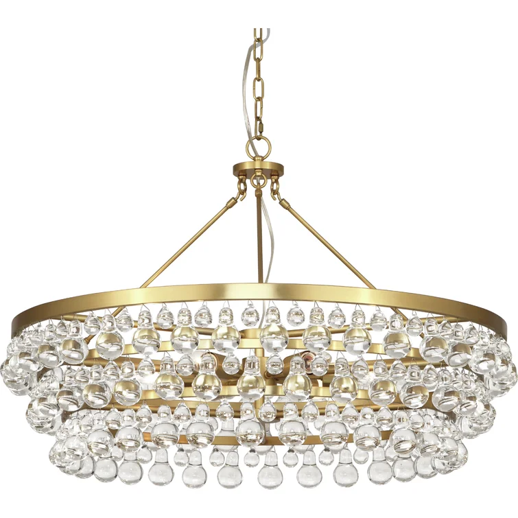 Artistic Pear Round Chandelier 50", Dining Room Round Chandelier