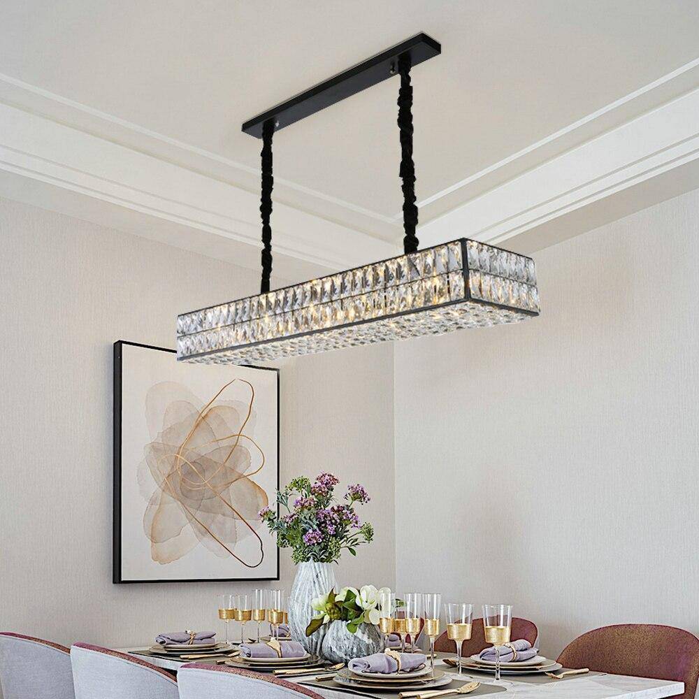 Mariano Kitchen Island Modern Crystal Chandelier