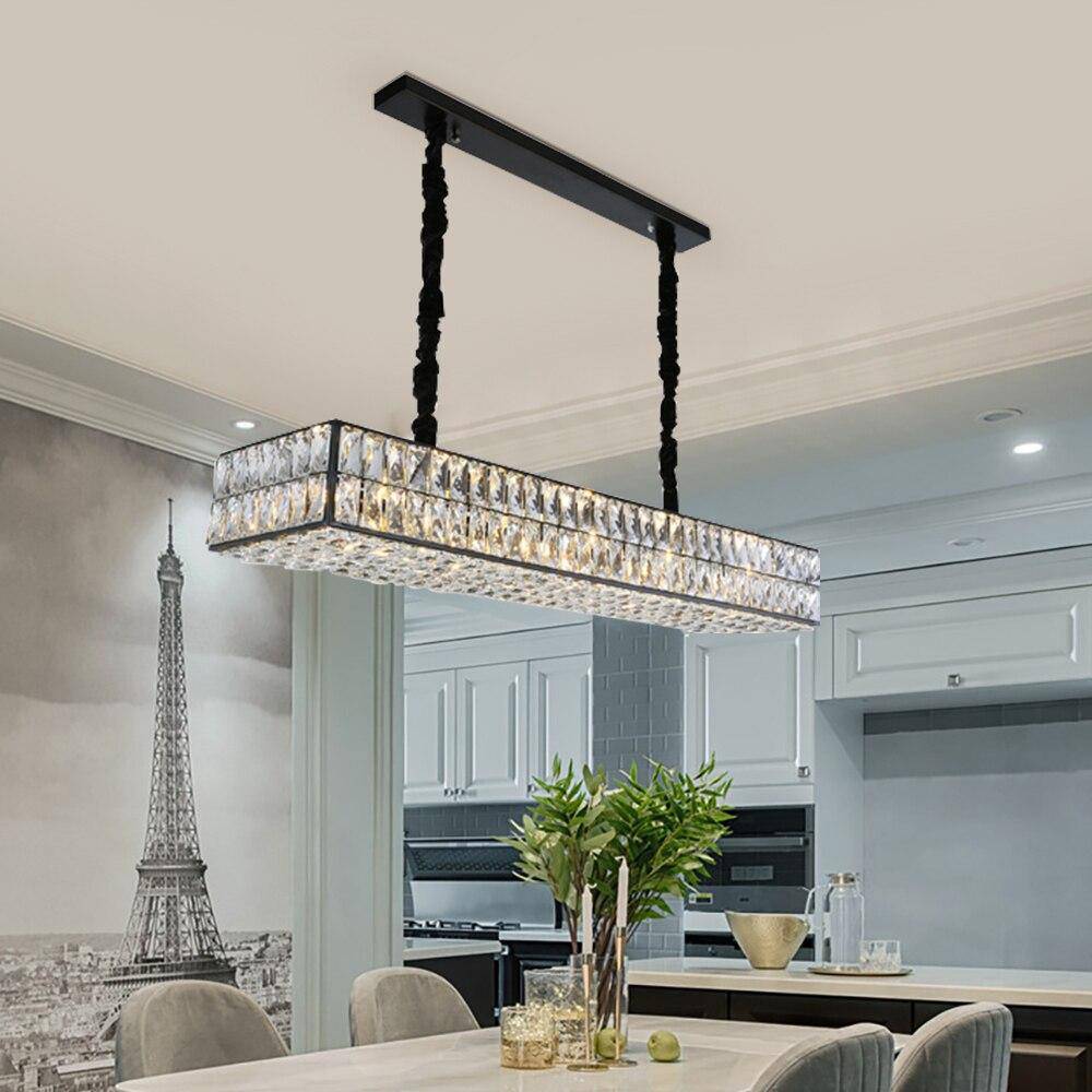 Mariano Kitchen Island Modern Crystal Chandelier