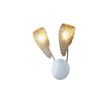 Alba  Tiered Oval Glass Sconce