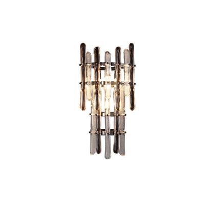 Alba  Tiered Oval Glass Sconce