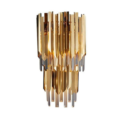 April Gold Plated Crystal Wall Sconce