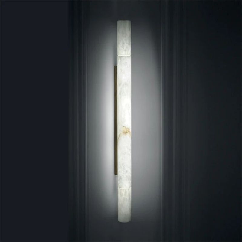 Alanbaster Cylindrical Sconce