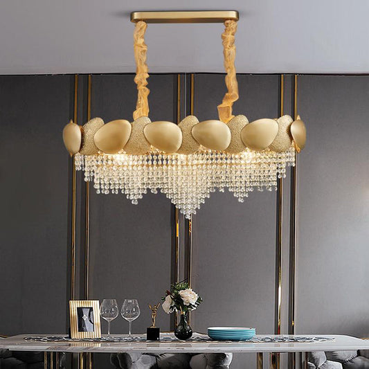 Erin Golden Crystal Chandelier