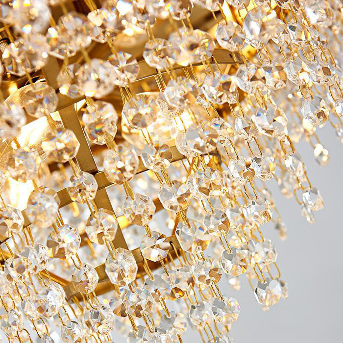 Erin Golden Crystal Chandelier