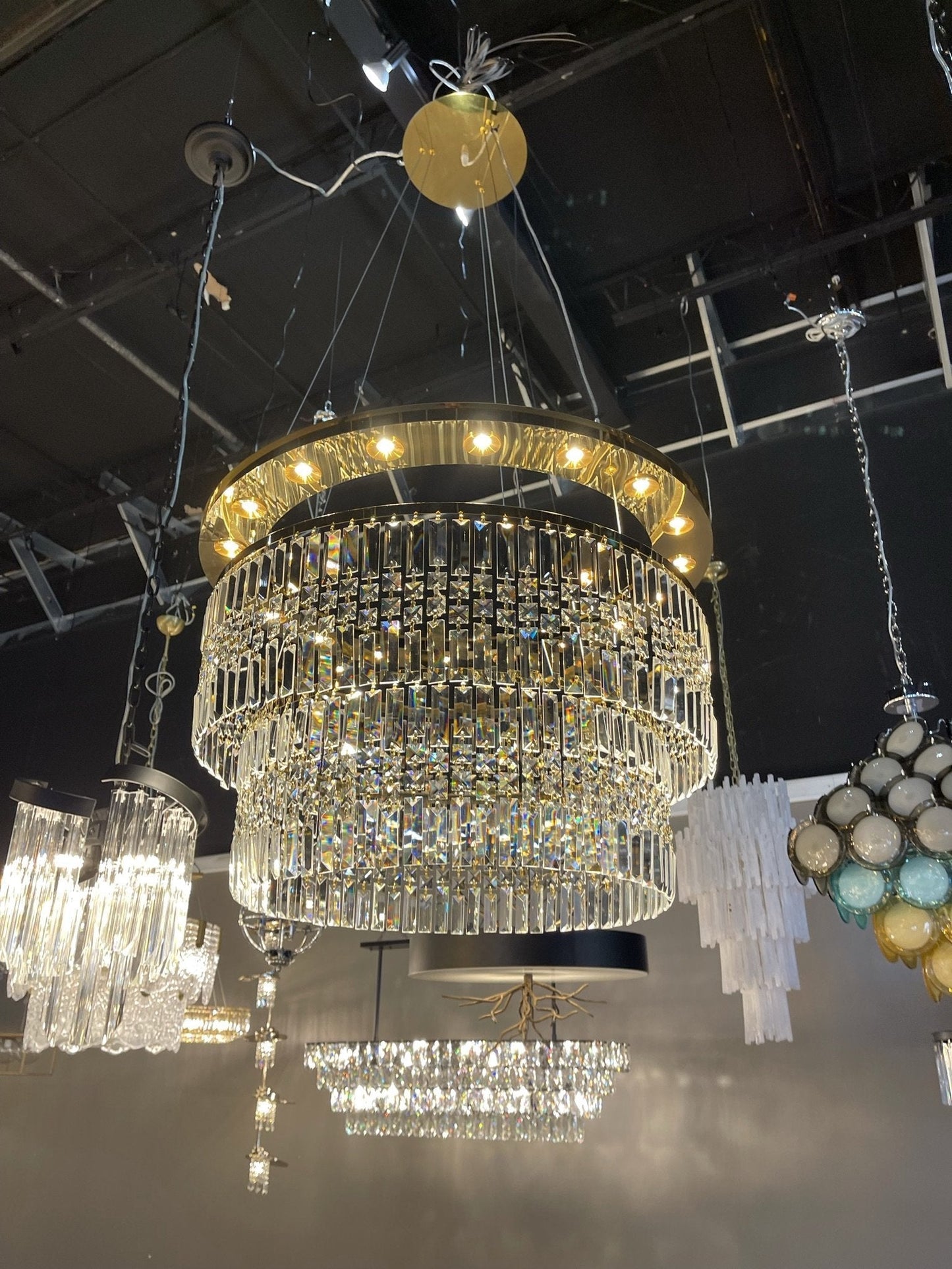 Ares Crystal Ring LED Chandelier