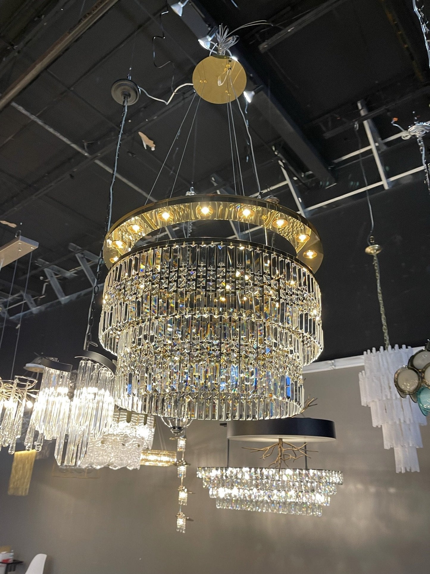 Ares Crystal Ring LED Chandelier