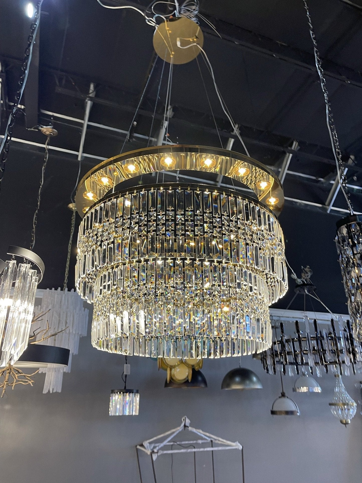 Ares Crystal Ring LED Chandelier