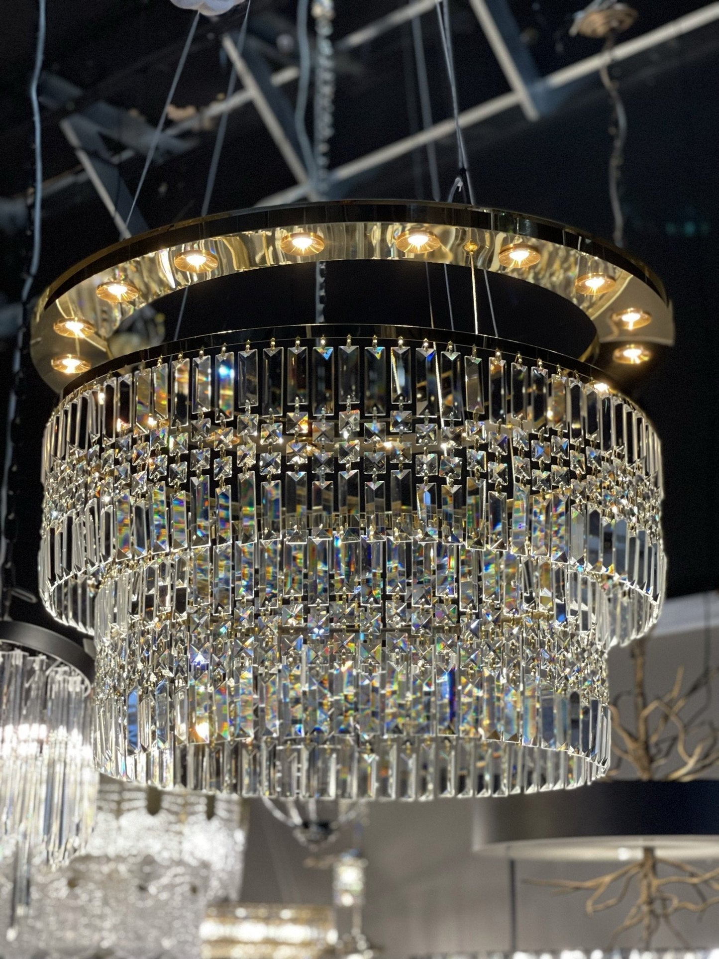 Ares Crystal Ring LED Chandelier