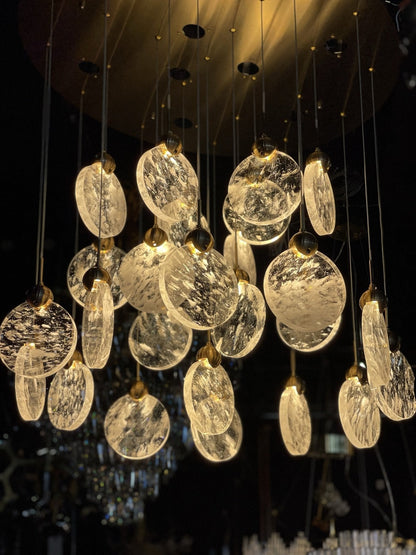 Aurora Cloud Glass Cluster LED Pendant Light