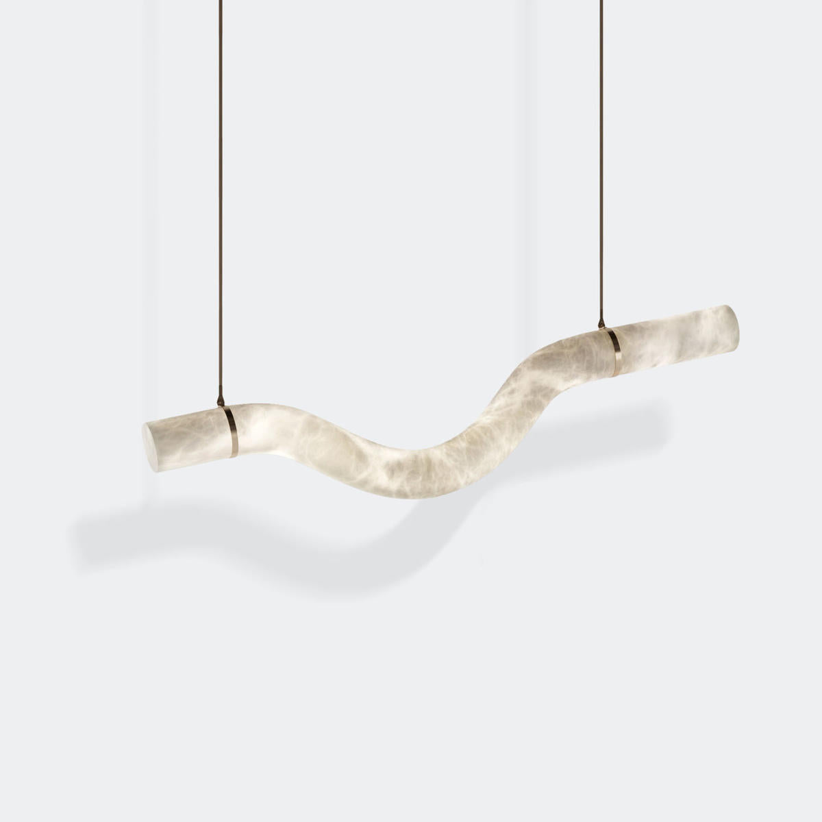 Alanbaster Curved Chandelier