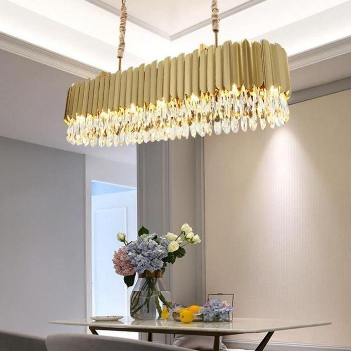 April Dining Room Chandelier Gold