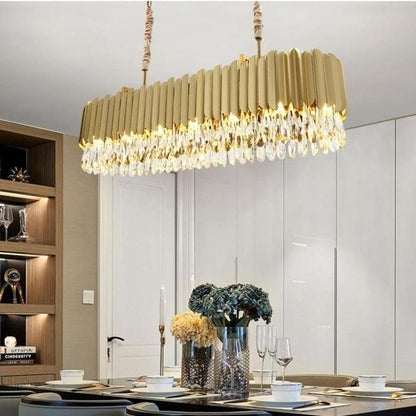 April Dining Room Chandelier Gold